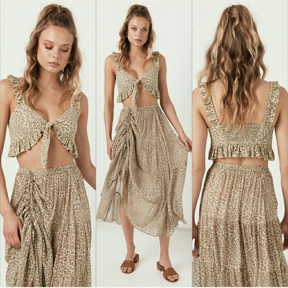 Spell designs frankie crop top cheetah S leopard - Picture 4 of 14